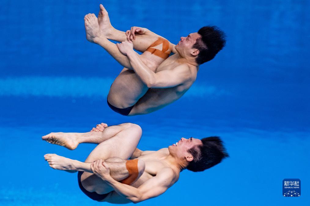 跳水——全国锦标赛：王宗源/龙道一男子双人3米板夺冠